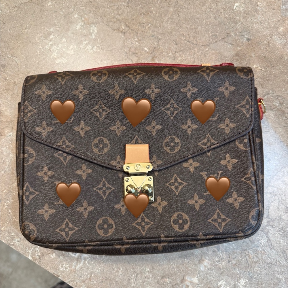 Brown inspired Monogram Crossbody Bag